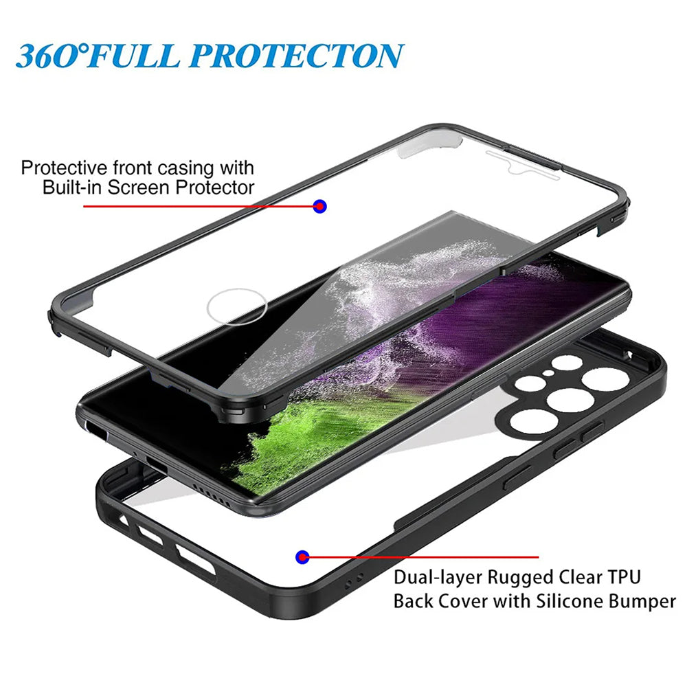 Husa pentru Samsung Galaxy S24 Ultra S928, Techsuit, ColorVerse 360, Neagra