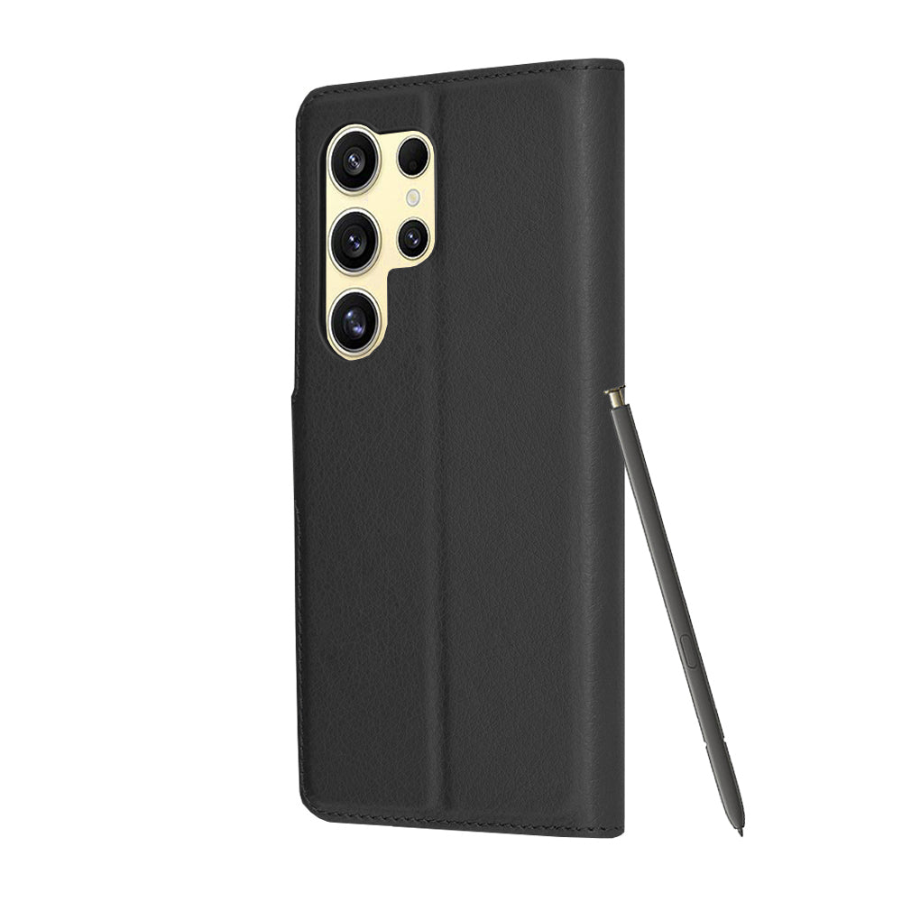 Husa pentru Samsung Galaxy S24 Ultra S928, Techsuit, Leather Folio, Neagra