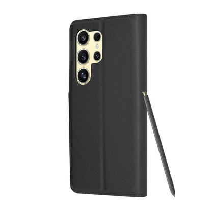 Husa pentru Samsung Galaxy S24 Ultra S928, Techsuit, Leather Folio, Neagra