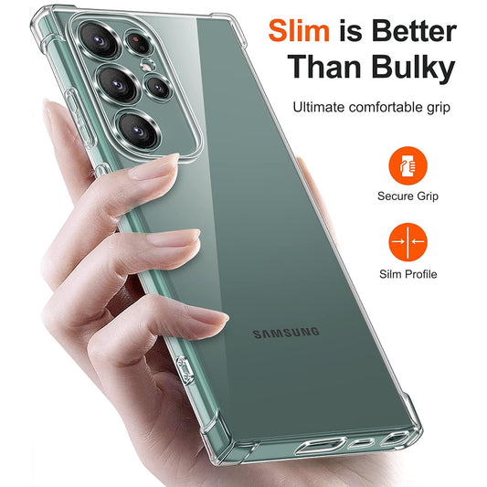 Husa pentru Samsung Galaxy S24 Ultra S928, Techsuit, Shockproof Clear, Transparenta