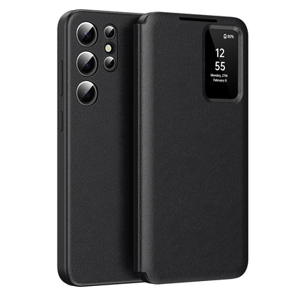 Husa pentru Samsung Galaxy S24 Ultra S928, Techsuit, SmartView, Neagra