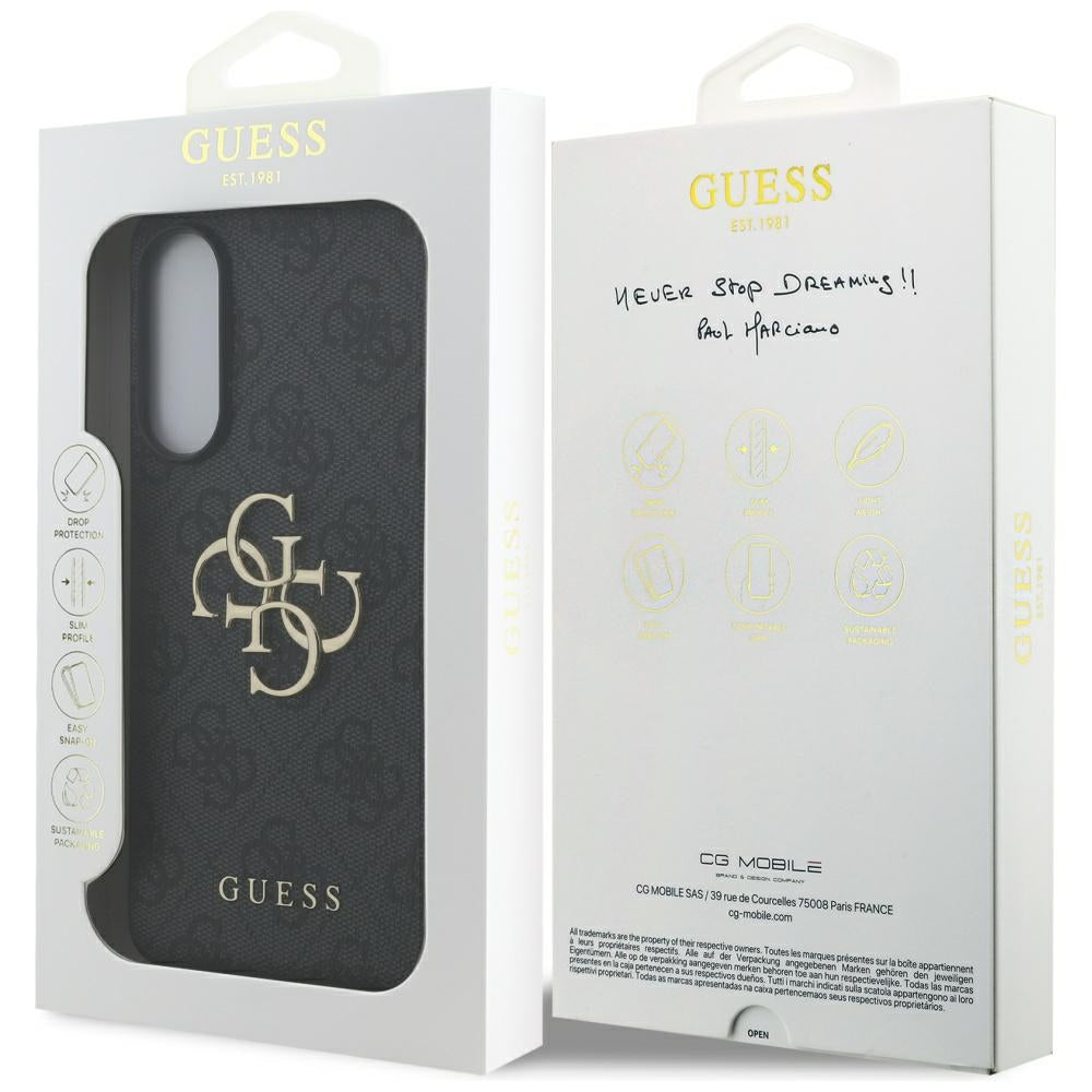 Husa pentru Samsung Galaxy S25 Edge S937, Guess, Big 4G Logo Classic, Neagra
