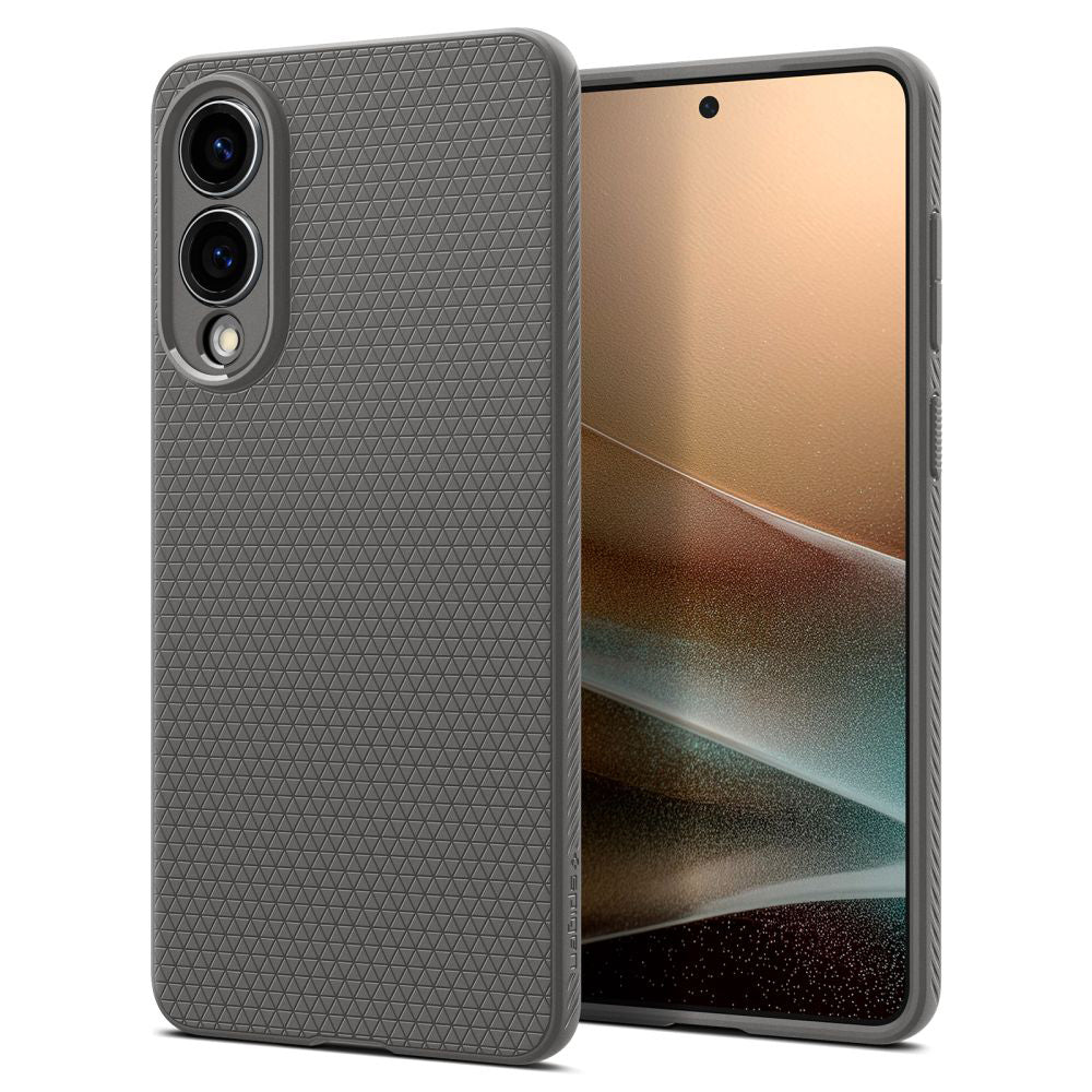Husa pentru Samsung Galaxy S25 Edge S937, Spigen, Liquid Air, Gri