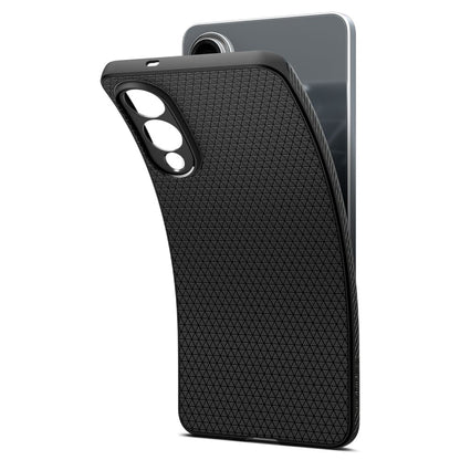 Husa pentru Samsung Galaxy S25 Edge S937, Spigen, Liquid Air, Neagra Mata ACS09420