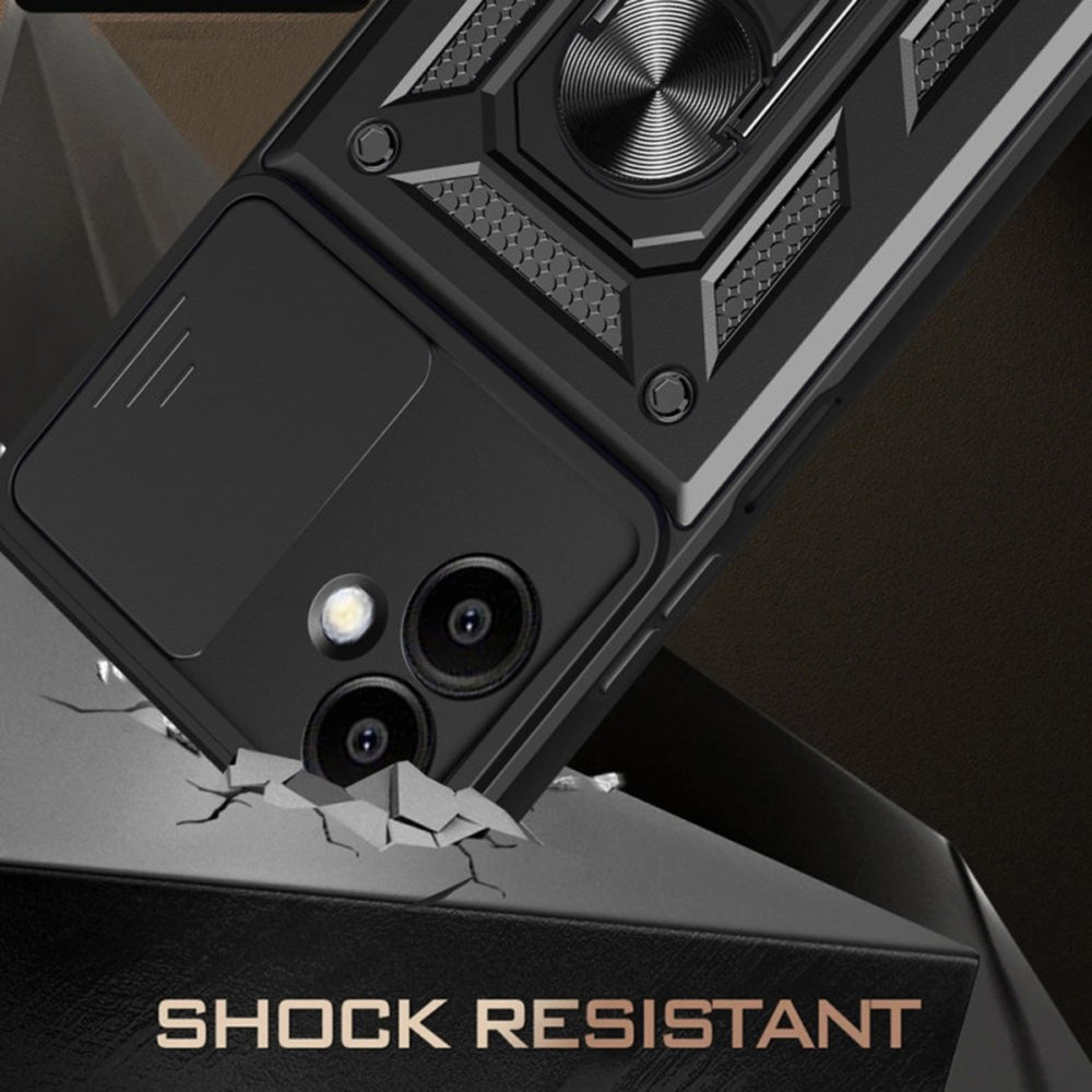 Husa pentru Samsung Galaxy S25 Edge S937, Techsuit, CamShield, Neagra