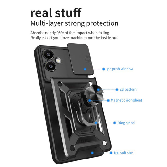Husa pentru Samsung Galaxy S25 Edge S937, Techsuit, CamShield, Roz
