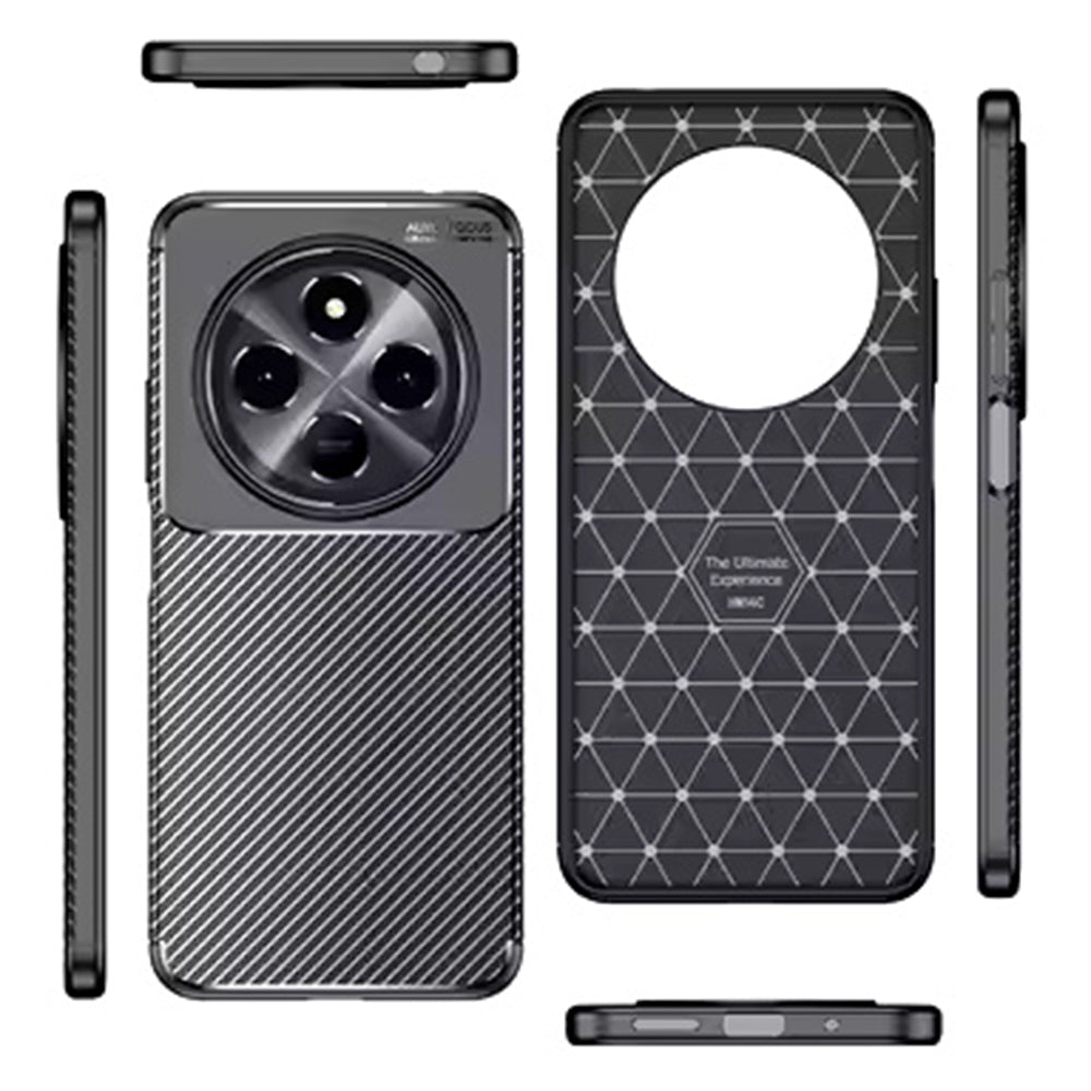 Husa pentru Samsung Galaxy S25 Edge S937, Techsuit, CarbonFiber, Neagra