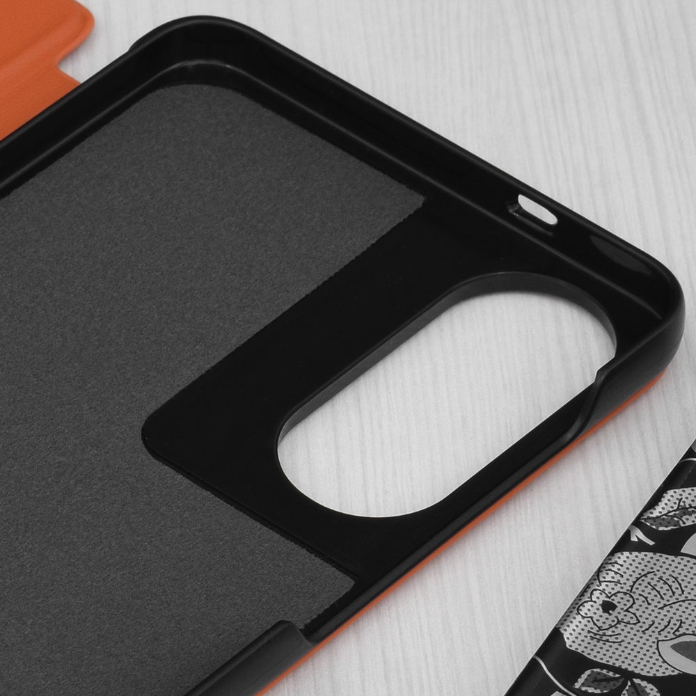 Husa pentru Samsung Galaxy S25 Edge S937, Techsuit, eFold, Portocalie