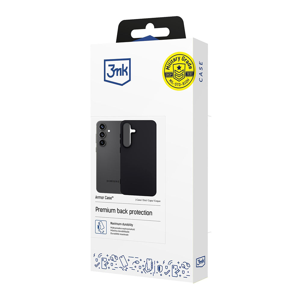 Husa pentru Samsung Galaxy S25 FE, 3MK, Neagra Mata