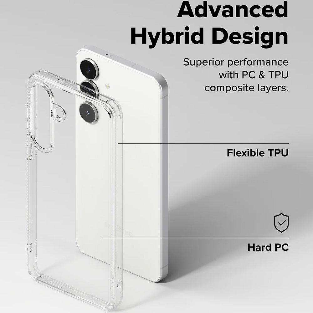 Husa pentru Samsung Galaxy S25 FE, Ringke, Fusion, Transparenta Mata