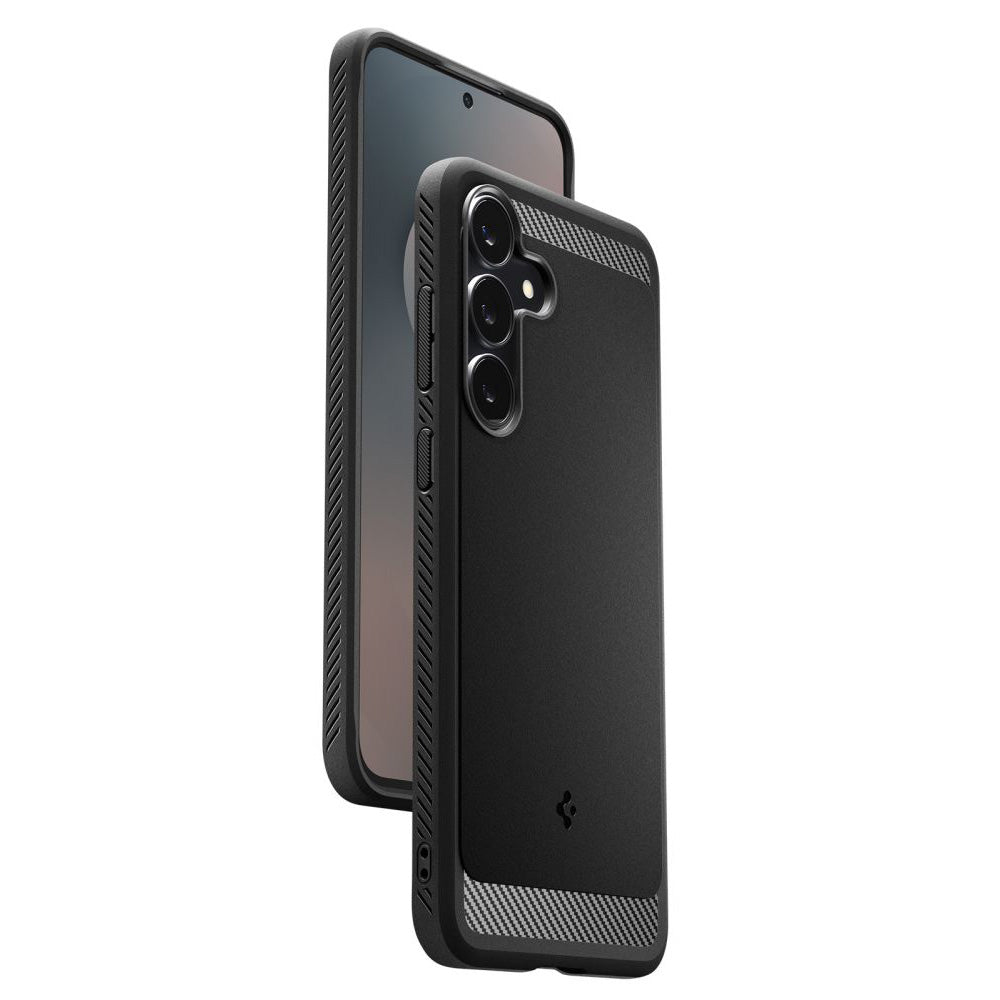 Husa pentru Samsung Galaxy S25 FE, Spigen, Rugged Armor, Neagra Mata ACS10025