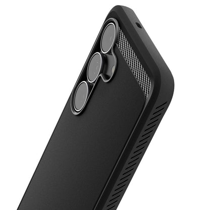 Husa pentru Samsung Galaxy S25 FE, Spigen, Rugged Armor, Neagra Mata ACS10025