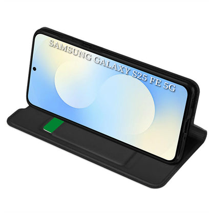 Husa pentru Samsung Galaxy S25 FE, Techsuit, Magskin Book, Neagra