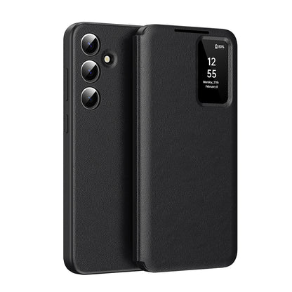 Husa pentru Samsung Galaxy S25 FE, Techsuit, SmartView, Neagra