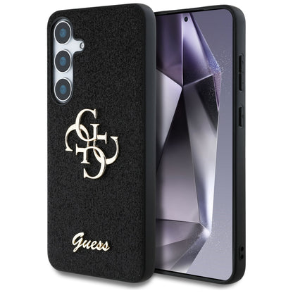 Husa pentru Samsung Galaxy S25+ S936, Guess, Glitter Big 4G Script, Neagra