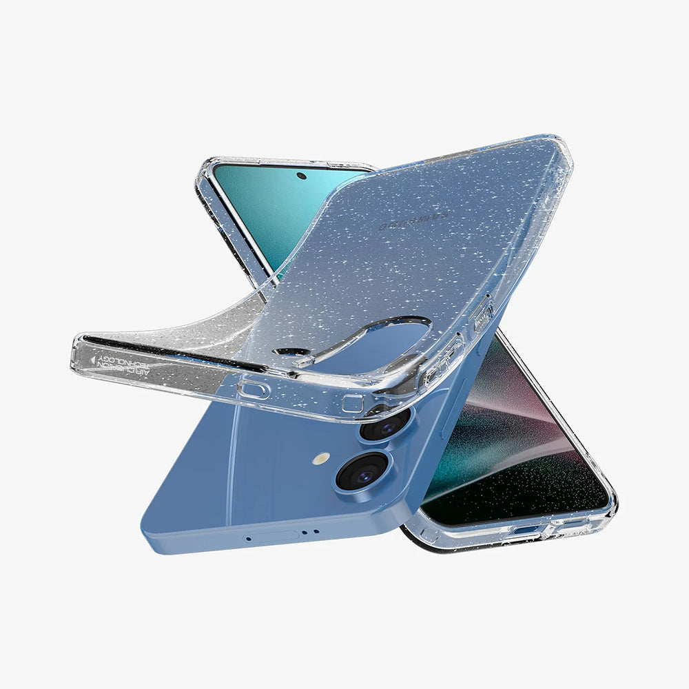 Husa pentru Samsung Galaxy S25+ S936, Spigen, Liquid Crystal Glitter, Transparenta