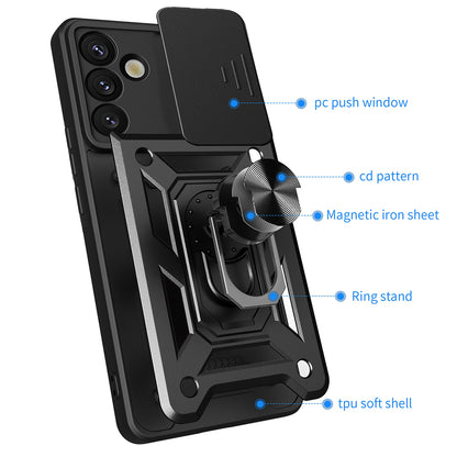 Husa pentru Samsung Galaxy S25+ S936, Techsuit, CamShield, Albastra