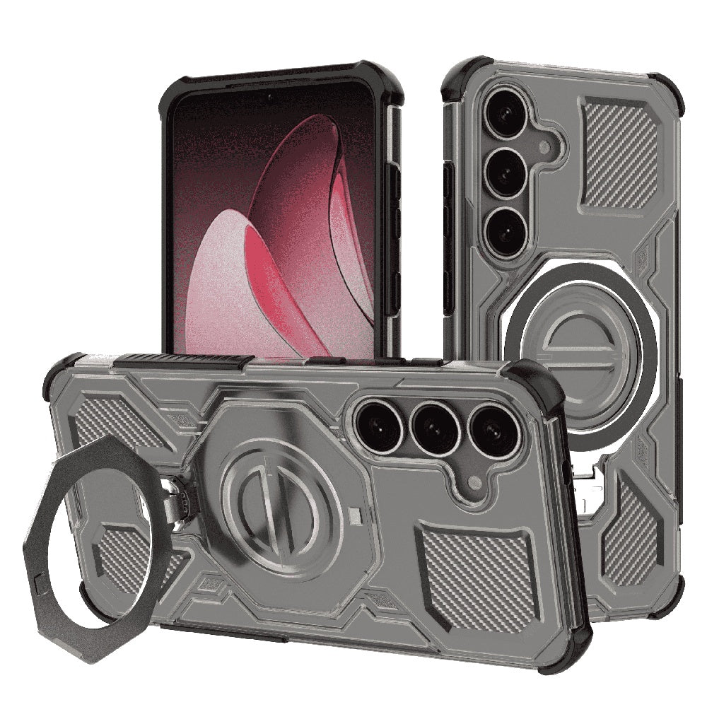 Husa pentru Samsung Galaxy S25+ S936, Techsuit, Carbon Shield Pro, Fumurie