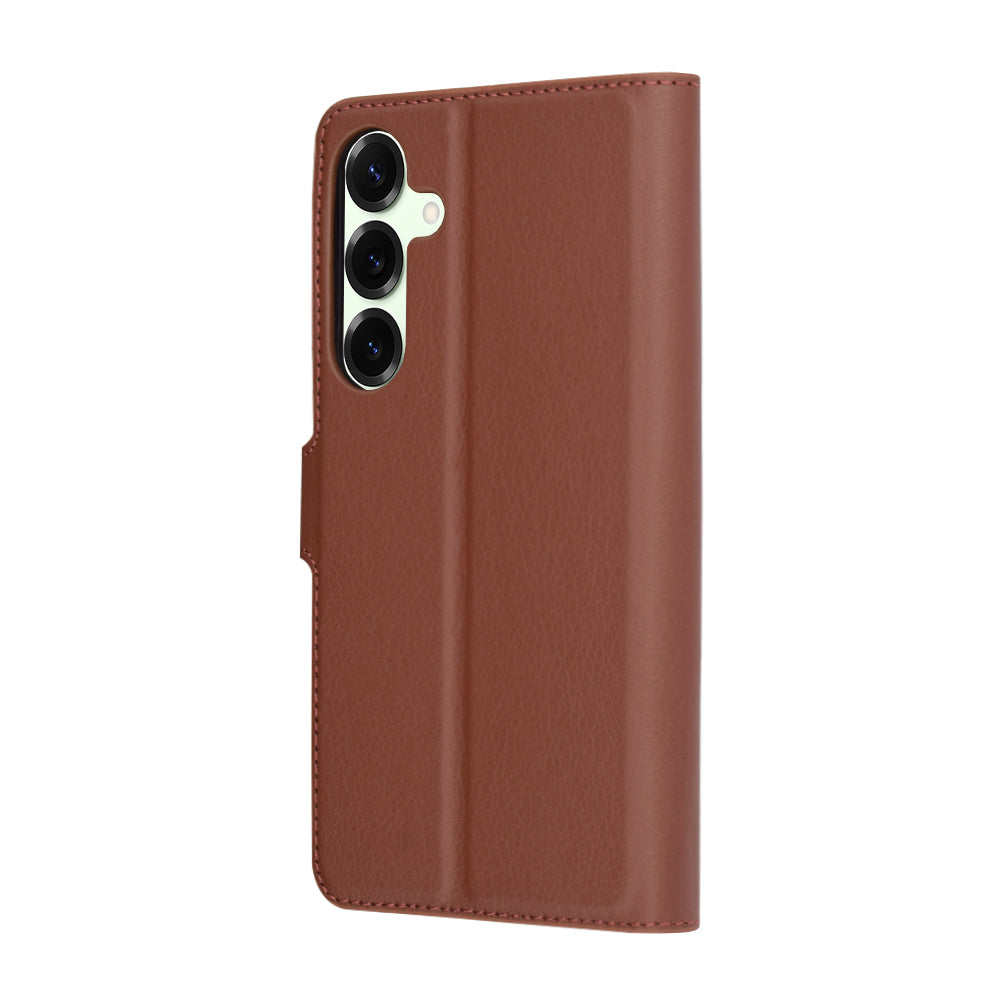 Husa pentru Samsung Galaxy S25+ S936, Techsuit, Leather Folio, Maro