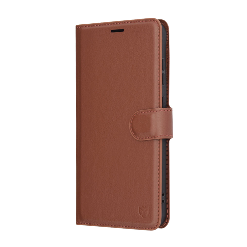 Husa pentru Samsung Galaxy S25+ S936, Techsuit, Leather Folio, Maro