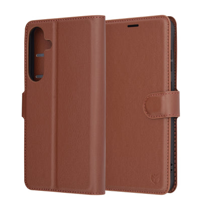 Husa pentru Samsung Galaxy S25+ S936, Techsuit, Leather Folio, Maro