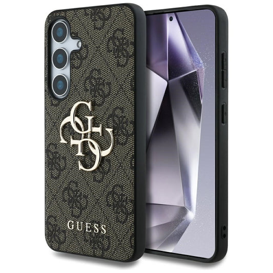 Husa pentru Samsung Galaxy S25 S931, Guess, 4G Big Logo, Maro