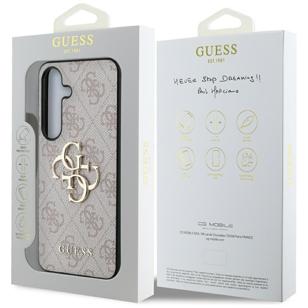 Husa pentru Samsung Galaxy S25 S931, Guess, 4G Big Logo, Roz