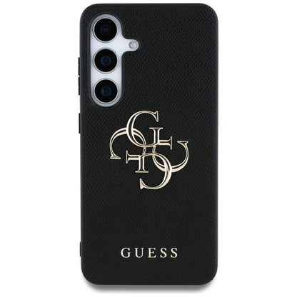 Husa pentru Samsung Galaxy S25 S931, Guess, 4G Grained Big and Classic Logo, Neagra