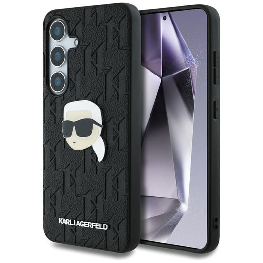Husa pentru Samsung Galaxy S25 S931, Karl Lagerfeld, Monogram Karl's Head, Neagra