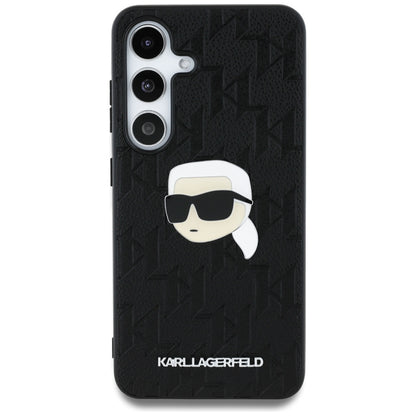 Husa pentru Samsung Galaxy S25 S931, Karl Lagerfeld, Monogram Karl's Head, Neagra
