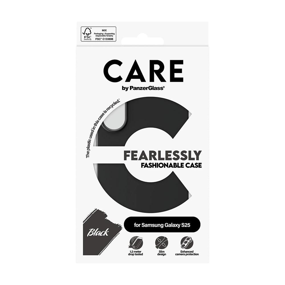 Husa pentru Samsung Galaxy S25 S931, PanzerGlass, Care Fashionable, Neagra