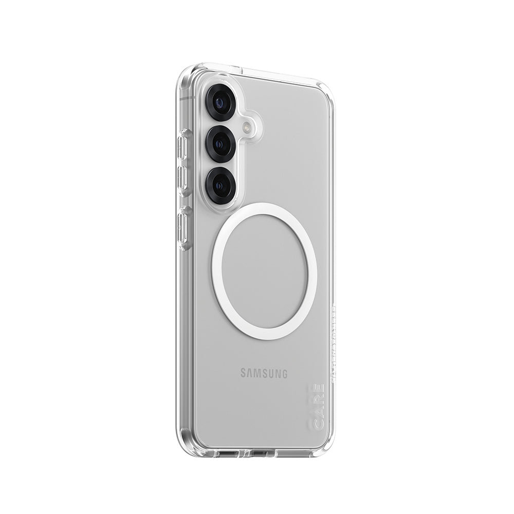 Husa pentru Samsung Galaxy S25 S931, PanzerGlass, Care Urban Combat, Transparenta Alba