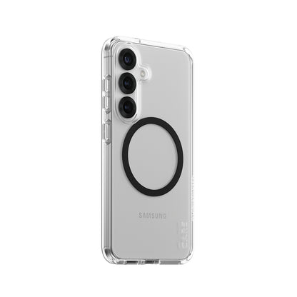 Husa pentru Samsung Galaxy S25 S931, PanzerGlass, Care Urban Combat, Transparenta Neagra