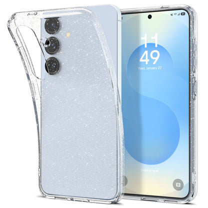 Husa pentru Samsung Galaxy S25 S931, Spigen, Liquid Crystal Glitter, Transparenta ACS08997