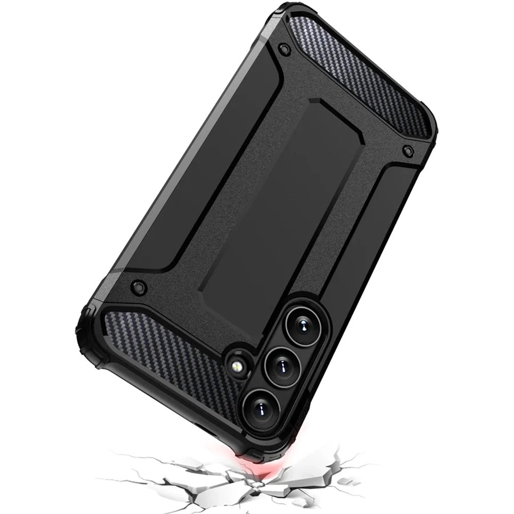 Husa pentru Samsung Galaxy S25 S931, Techsuit, Hybrid Armor, Neagra