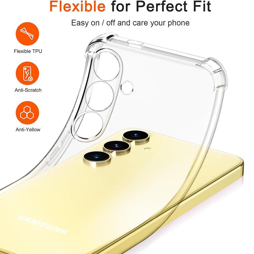 Husa pentru Samsung Galaxy S25 S931, Techsuit, Shockproof Clear, Transparenta