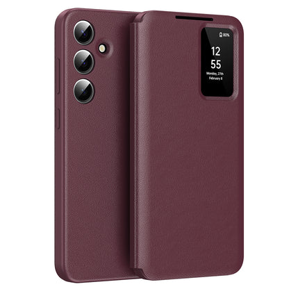 Husa pentru Samsung Galaxy S25 S931, Techsuit, SmartView, Rosie