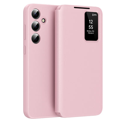 Husa pentru Samsung Galaxy S25 S931, Techsuit, SmartView, Roz