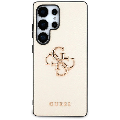 Husa pentru Samsung Galaxy S25 Ultra S938, Guess, 4G Grained Big and Classic Logo, Bej
