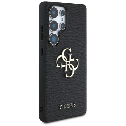 Husa pentru Samsung Galaxy S25 Ultra S938, Guess, 4G Grained Big and Classic Logo, Neagra
