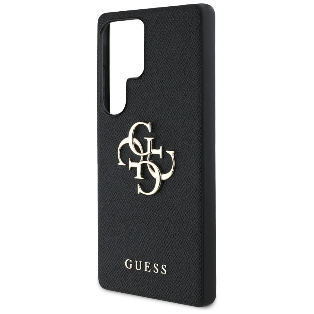 Husa pentru Samsung Galaxy S25 Ultra S938, Guess, 4G Grained Big and Classic Logo, Neagra