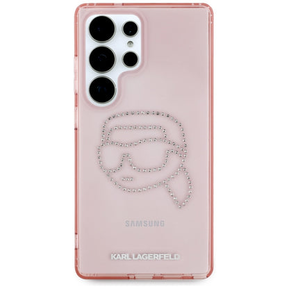 Husa pentru Samsung Galaxy S25 Ultra S938, Karl Lagerfeld, IML Luxury Karl's Head, Roz
