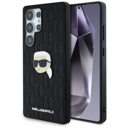 Husa pentru Samsung Galaxy S25 Ultra S938, Karl Lagerfeld, Monogram Karl's Head, Neagra