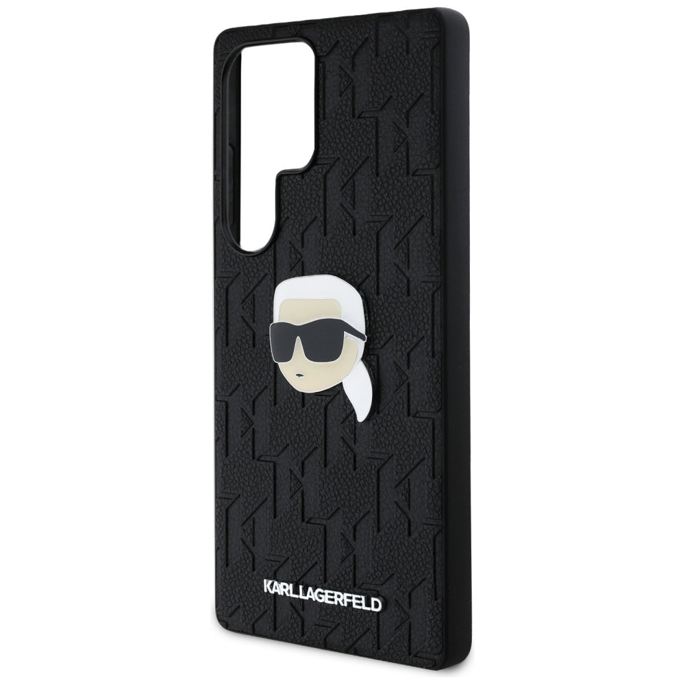 Husa pentru Samsung Galaxy S25 Ultra S938, Karl Lagerfeld, Monogram Karl's Head, Neagra