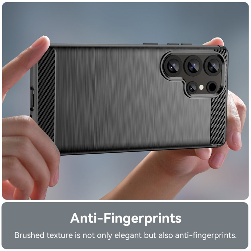 Husa pentru Samsung Galaxy S25 Ultra S938, Techsuit, Carbon, Neagra