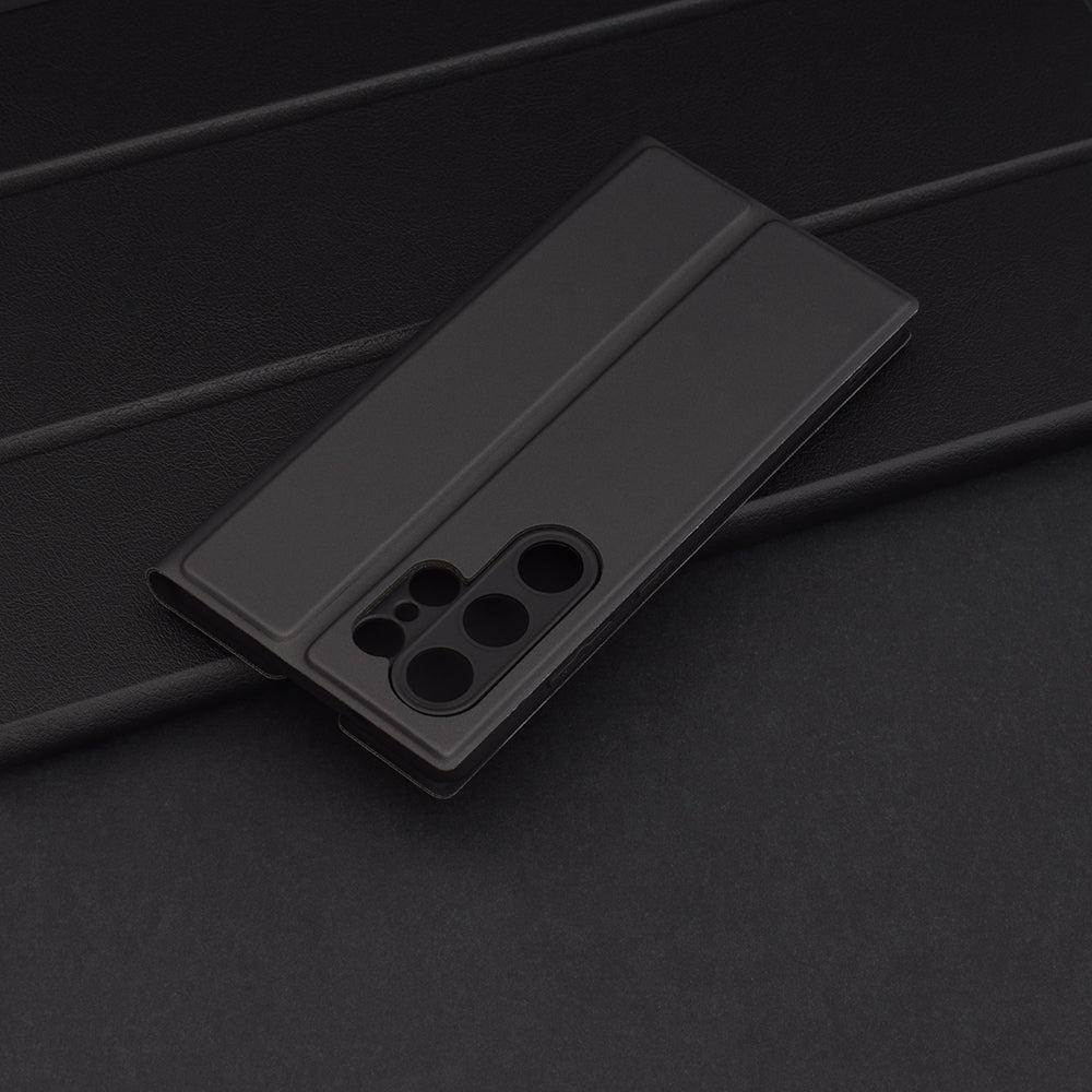 Husa pentru Samsung Galaxy S25 Ultra S938, Techsuit, Magskin Book, Neagra