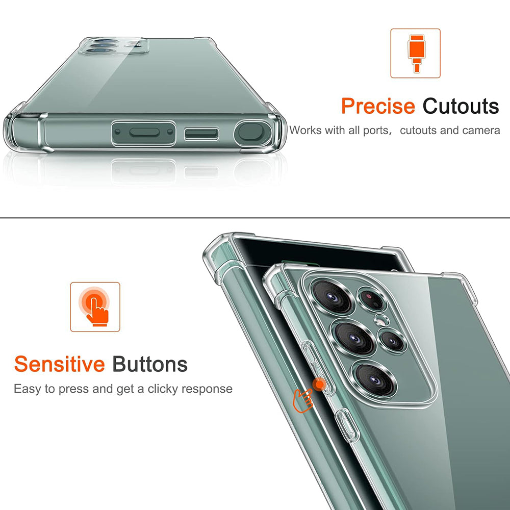 Husa pentru Samsung Galaxy S25 Ultra S938, Techsuit, Shockproof Clear, Transparenta