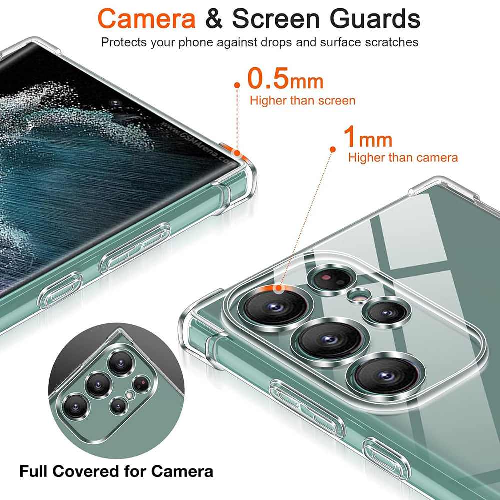 Husa pentru Samsung Galaxy S25 Ultra S938, Techsuit, Shockproof Clear, Transparenta