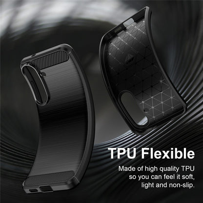Husa pentru Samsung Galaxy S26 FE / S25 FE, Techsuit, Carbon, Albastra