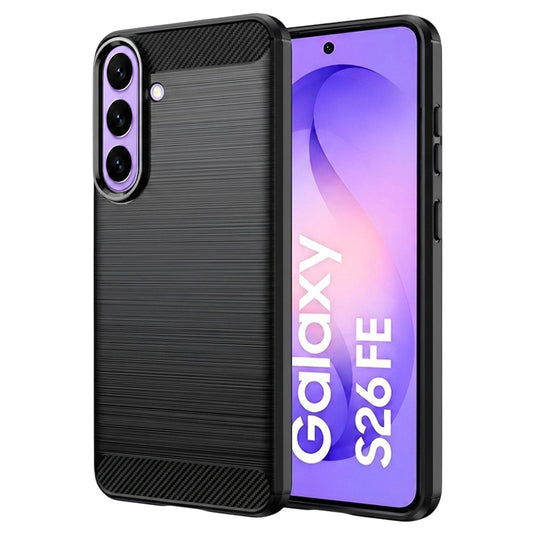 Husa pentru Samsung Galaxy S26 FE / S25 FE, Techsuit, Carbon, Neagra